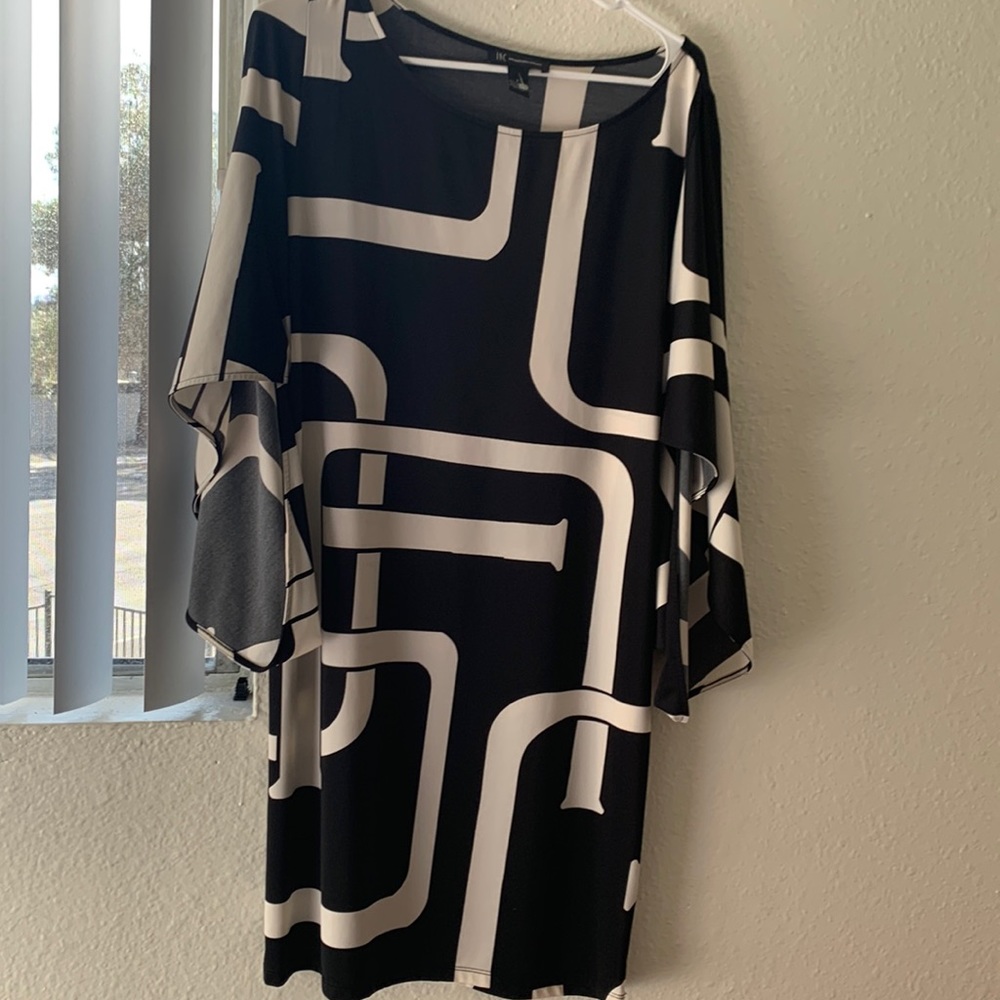 Inc. dress black white size large super cute excellent condition.